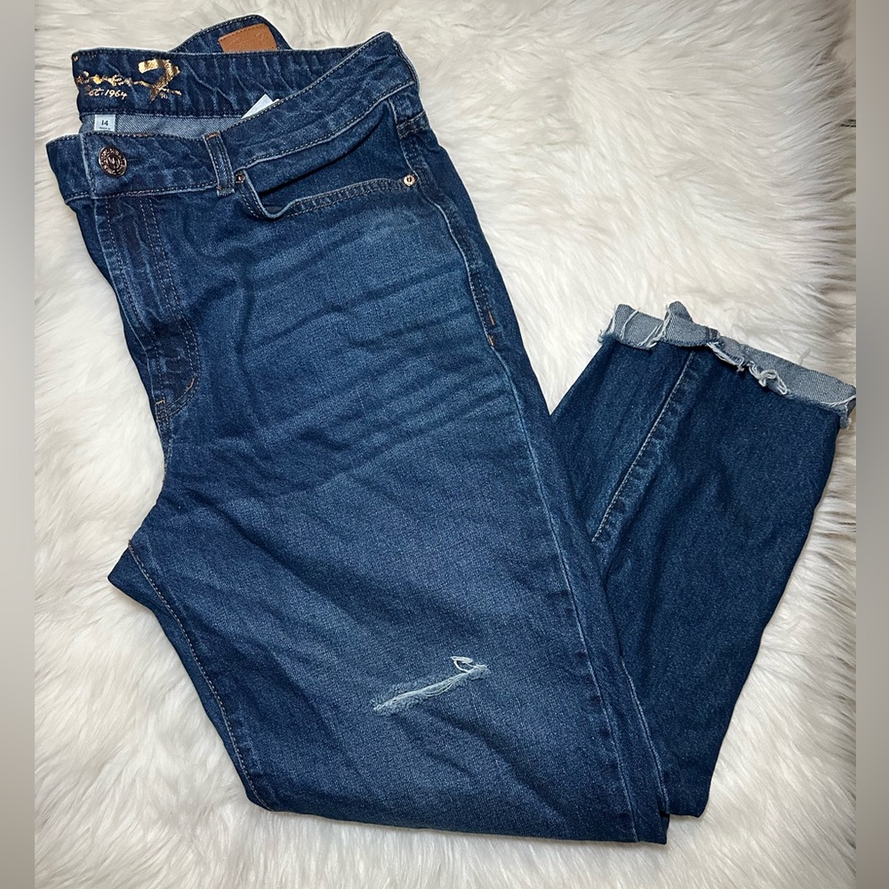 Seven7 Jeans Marilyn Relaxed Boyfriend Jean - Size 14 - Picture 3 of 11